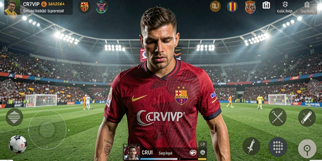 Tampilan gameplay realistis dari CR7VIP yang menakjubkan.