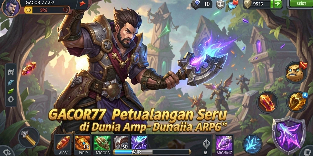 Tampilan gameplay seru dalam GACOR77 yang penuh aksi ARPG.