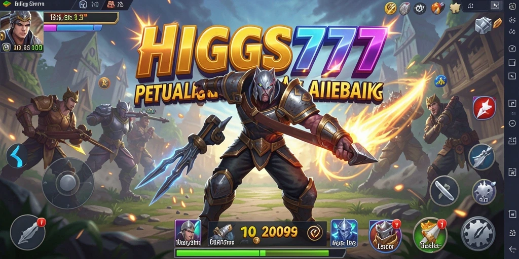 Tampilan gameplay HIGGS777 yang mendebarkan dan penuh aksi.