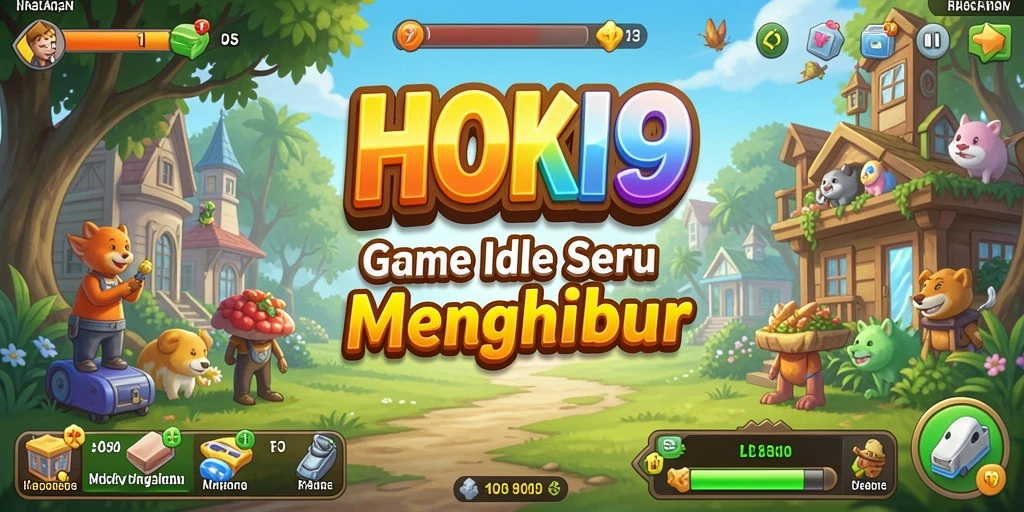 Tampilan gameplay HOKI9 menunjukkan mekanisme pengumpulan sumber daya yang menarik.
