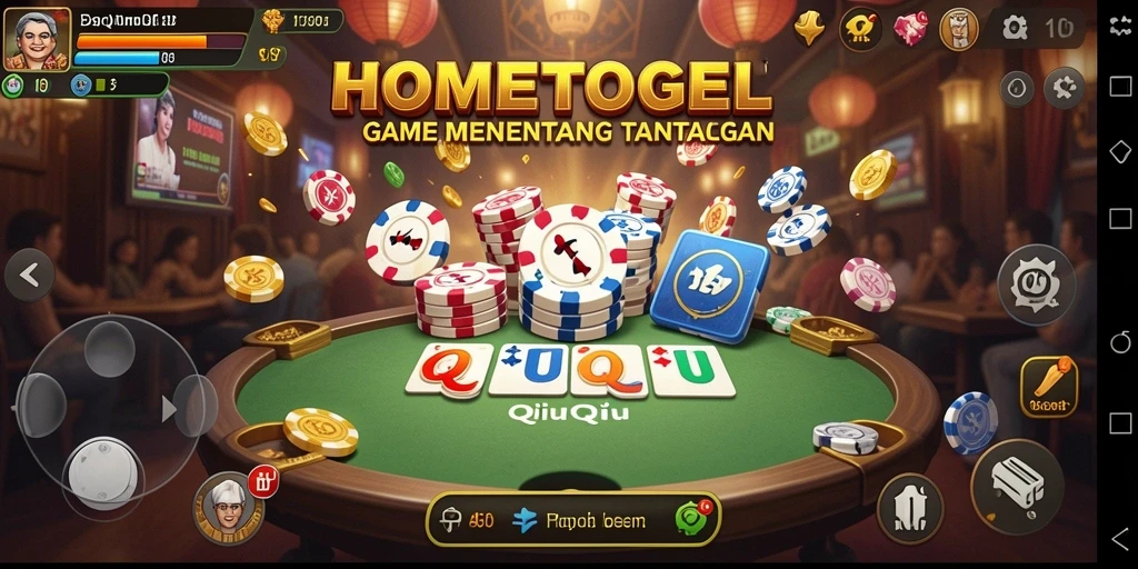 Tampilan gameplay HOMETOGEL yang seru dan menantang.