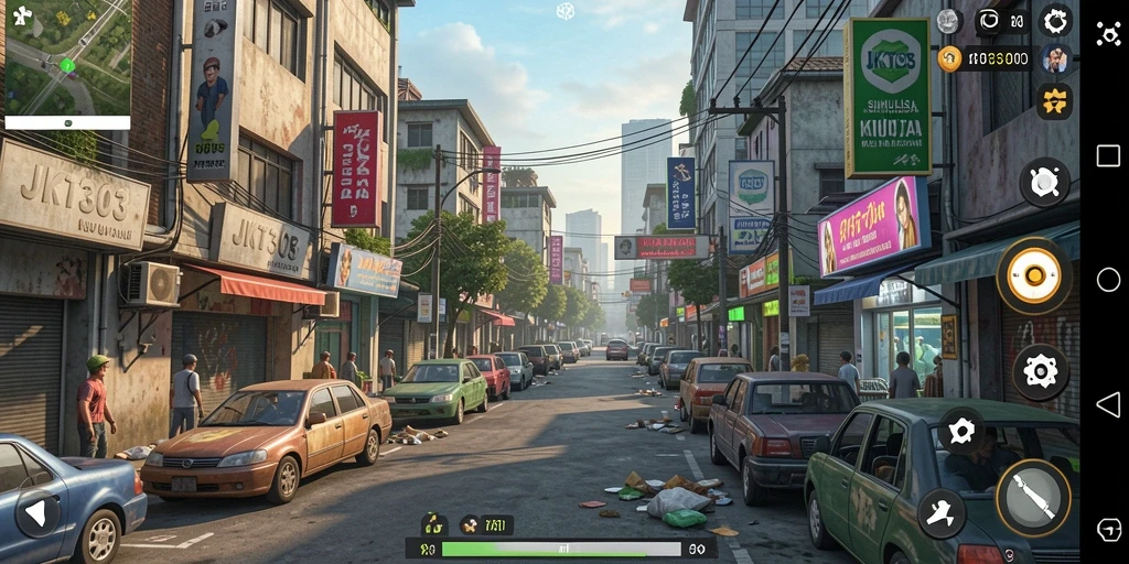 Tampilan menakjubkan dari gameplay JKT303 yang interaktif.