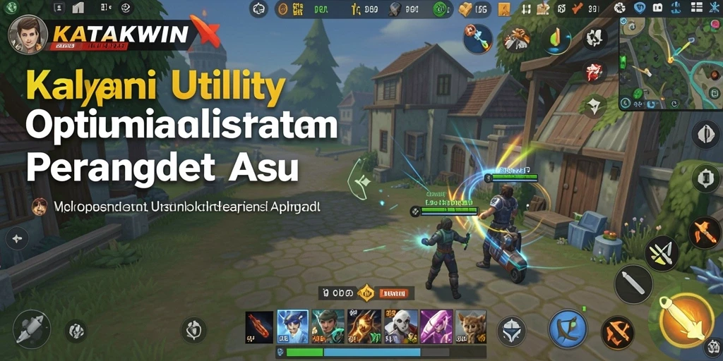 Screenshot utama KATAKWIN menampilkan antarmuka aplikasi Utility yang informatif.