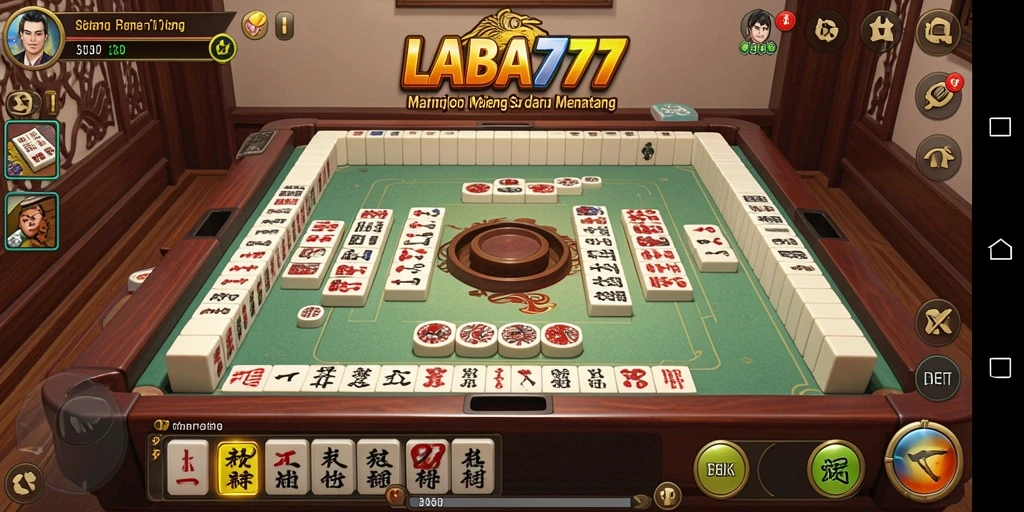 Tampilan gameplay Mahjong seru dan mendebarkan di LABA777.