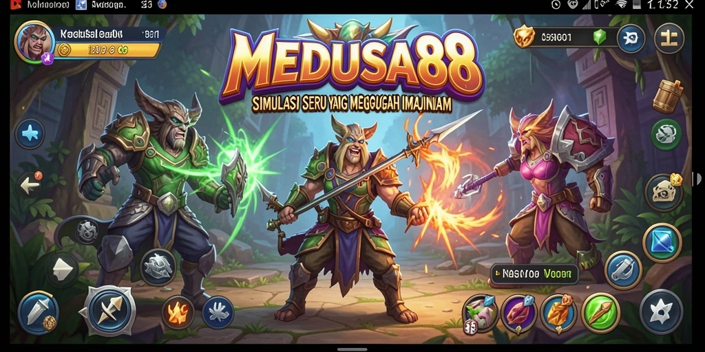 Tampilan gameplay MEDUSA88 yang memukau dan interaktif.