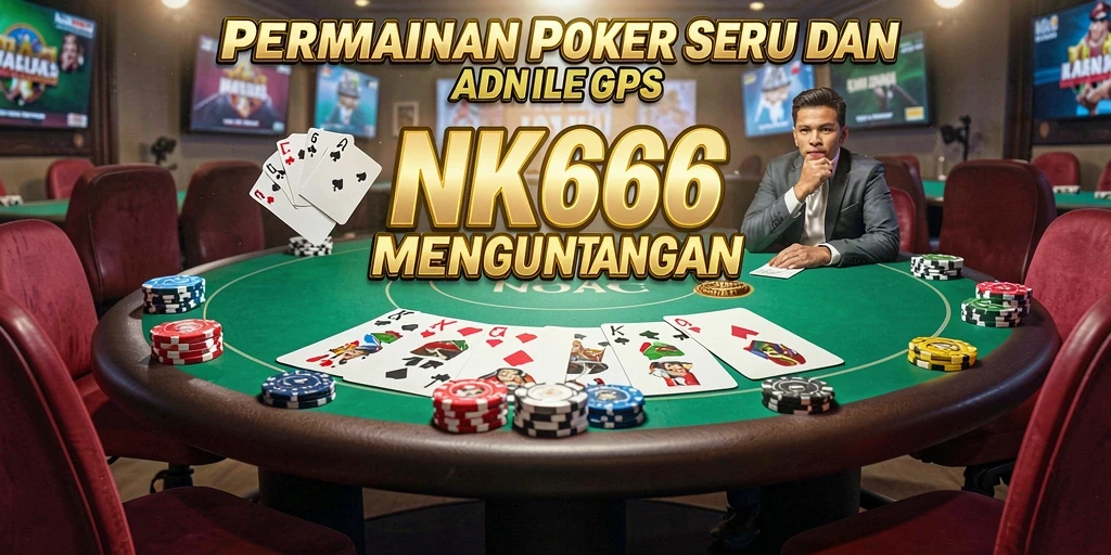 Tangkapan layar gameplay menampilkan aksi intens Poker di NK666.