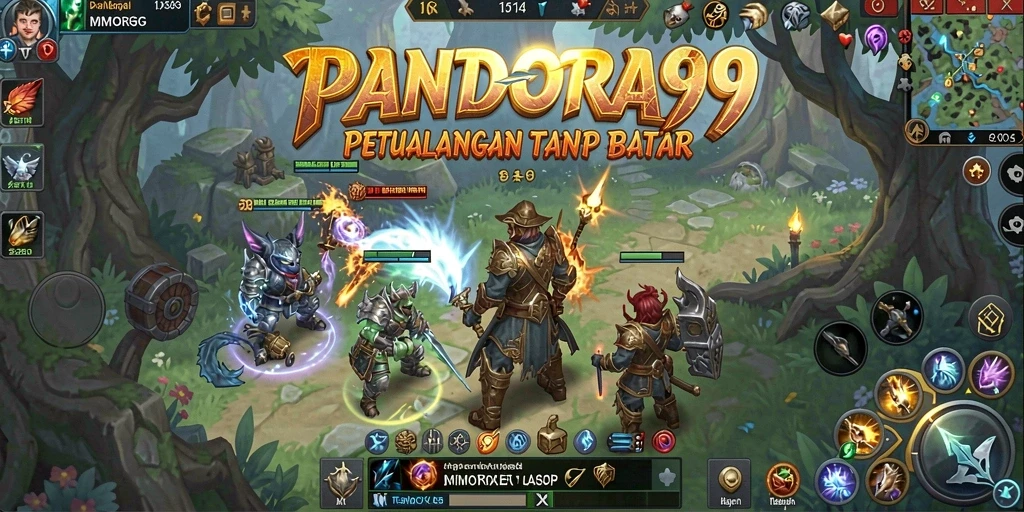 Gameplay menakjubkan di dunia <strong>PANDORA99</strong> MMORPG.