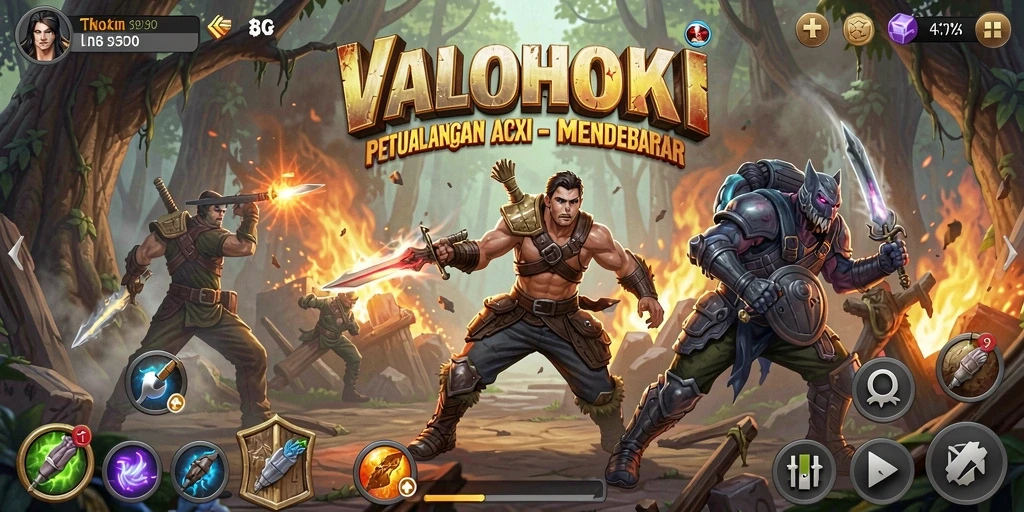Gameplay VALOHOKI yang seru dan menegangkan.