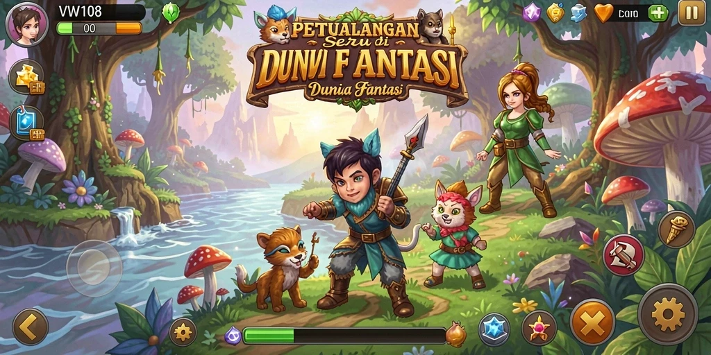 Tampilan gameplay menarik dari VW108 dengan aksi petualangan seru.