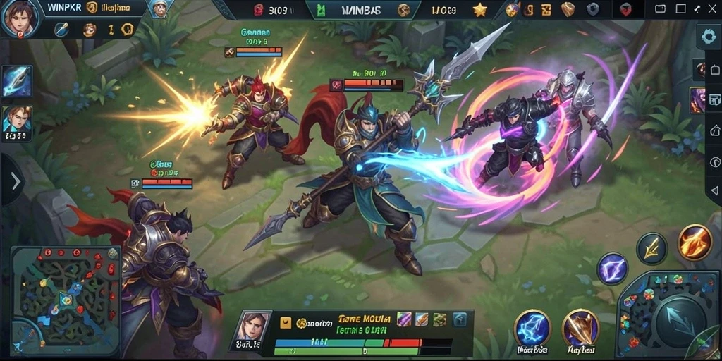 Tampilan gameplay seru dalam WINPKR yang penuh strategi dan aksi.